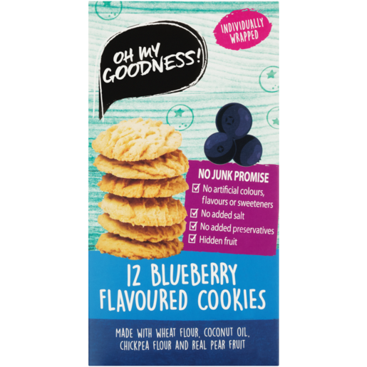 Oh My Goodness! Blueberry Flavoured Cookies 12 Pack