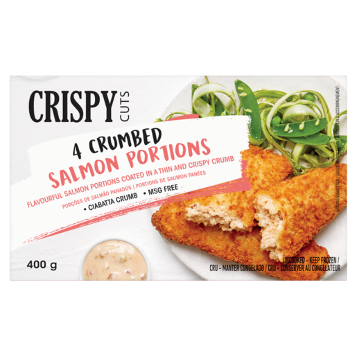 Crispy Cuts Frozen 4 Crumbed Salmon Portions 400g