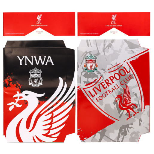 Liverpool A4 Book Jackets 5 Piece (Design May Vary)