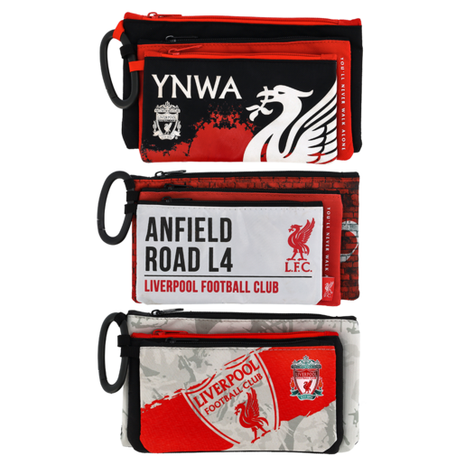 Liverpool 3 Compartment Pencil Bag 23cm (Design May Vary)