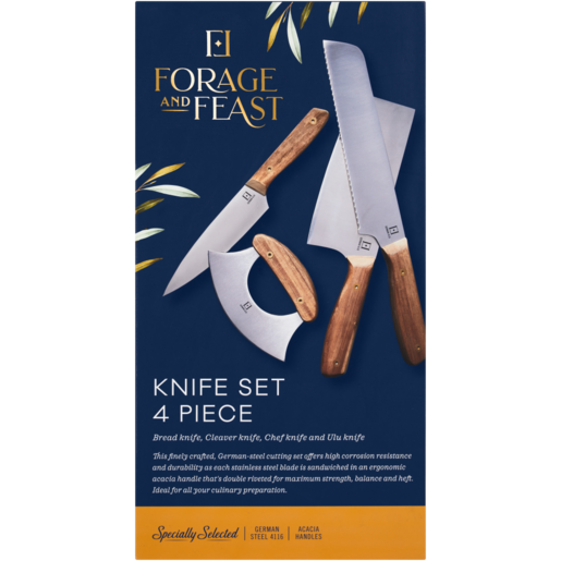 Forage And Feast Cutting Knife Set 4 Piece