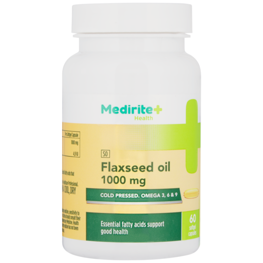 Medirite Flaxseed Oil Capsules 60 Pack