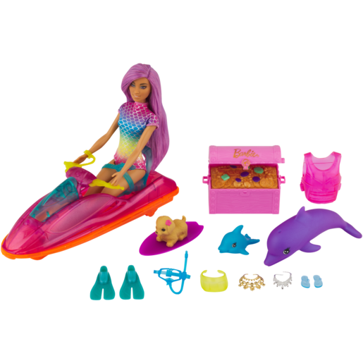 Barbie Dreamtopia Jet Ski Doll Set 16 Piece