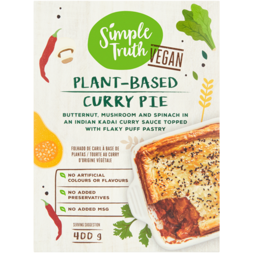 Simple Truth Plant-Based Curry Pie 400g