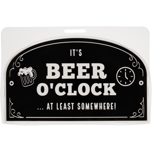 Shapiro Beer O'Clock Bar Sign 115 x 190mm