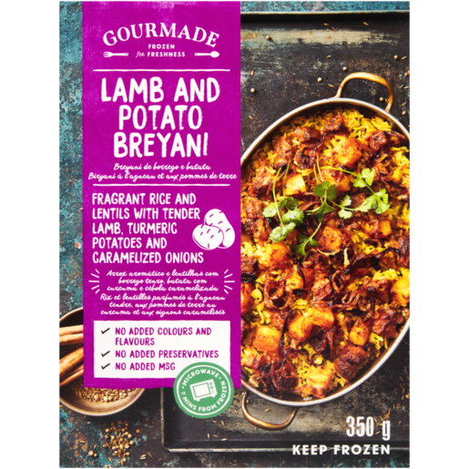 Gourmade Frozen Lamb Breyani Ready Meal 350g