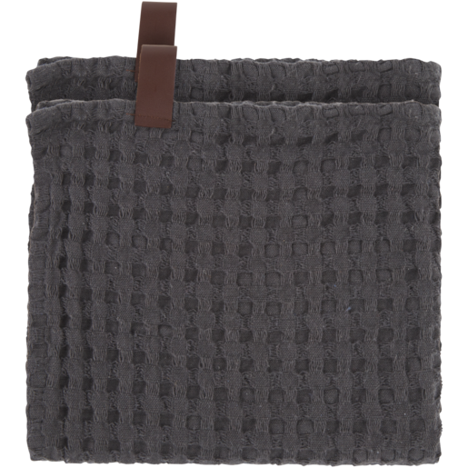 Forage And Feast Grey Waffle Weave Kitchen Cloths 2 Pack