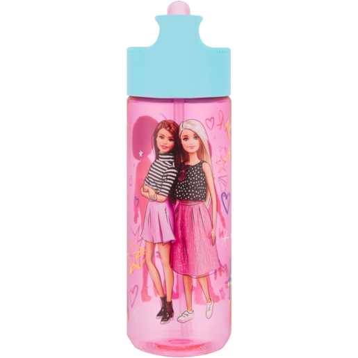 Barbie Tritan Water Bottle With Straw 540ml