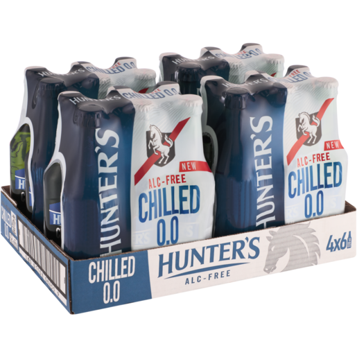 Hunter's Chilled Alcohol-Free Chilled Cider Bottles 24 x 330ml