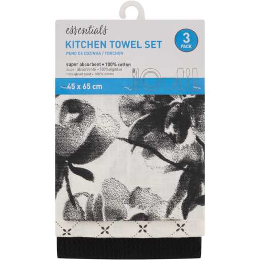 Essentials Kitchen Towel Set 3 Pack