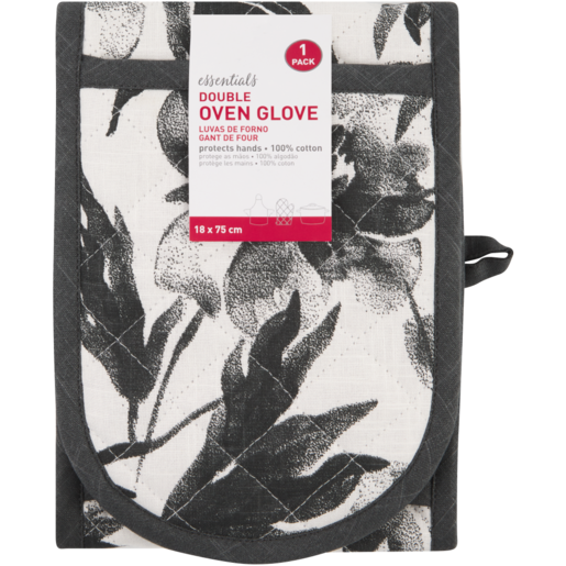 Essentials Floral Double Oven Glove