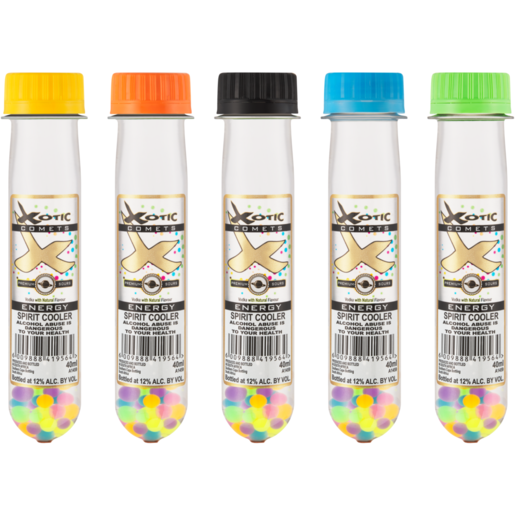 Xotic Comets Energy Spirit Cooler Shooter Tube 40ml (Assorted Item - Supplied At Random)