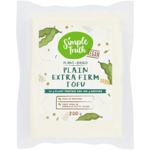 Simple Truth Plant-Based Plain Extra Firm Tofu 200g