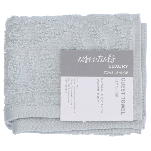Essentials Grey Guest Towel 30 x 50cm