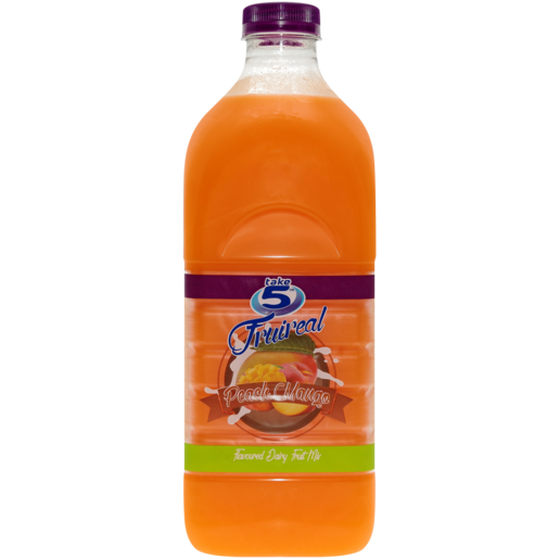 Take 5 Fruireal Peach Mango Flavoured Dairy Fruit Mix 2L