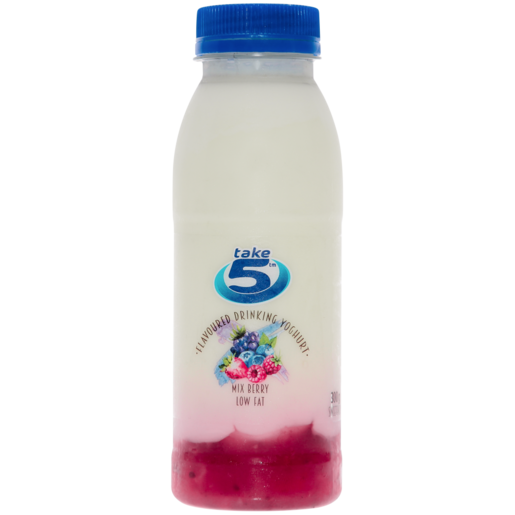 Take 5 Mixed Berry Flavoured Low Fat Drinking Yoghurt 300g