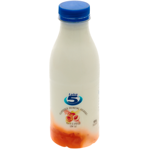 Take 5 Peach & Apricot Flavoured Low Fat Drinking Yoghurt 500g