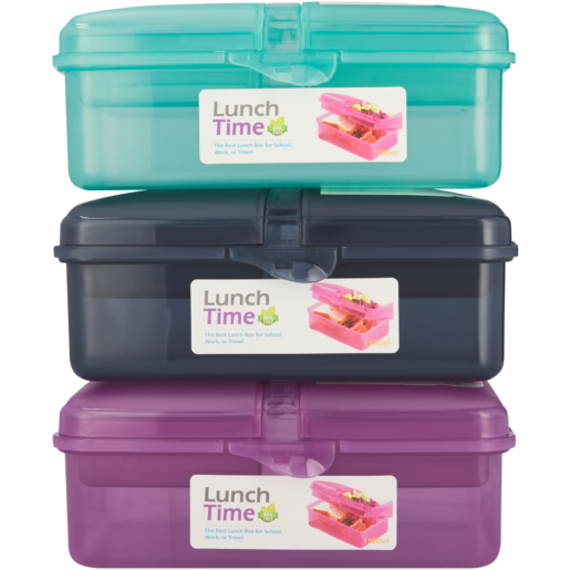 Lunch Time Top Deck Lunch Box 1500ml (Colour May Vary)