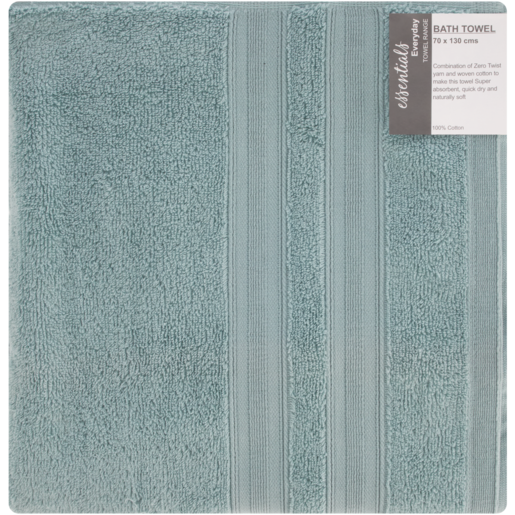 Essentials Cadet Blue Bath Towel 70 x 130cm