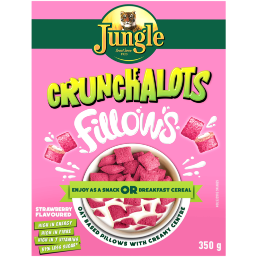 Jungle Strawberry Crunchalots Fillows Cereal 350g