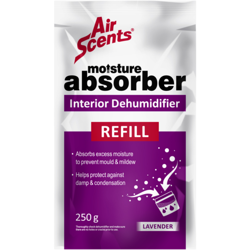 Air Scents Moisture Absorber Lavender Interior Dehumidifier Refill 250g