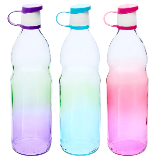 Ombre Glass Bottle 1L (Assorted Item - Supplied At Random)