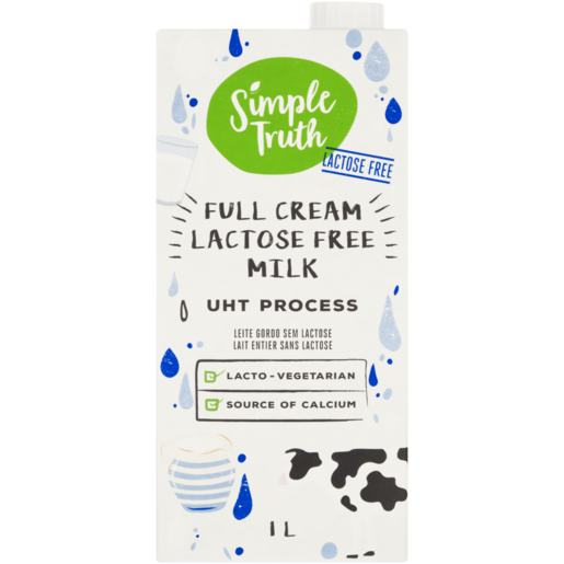 Simple Truth Full Cream Lactose Free Milk 1L