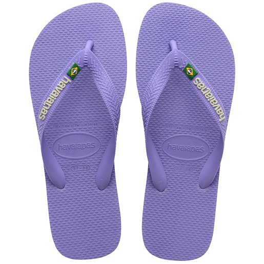 Havaianas Unisex Brazil Logo Purple Sandals 37/38