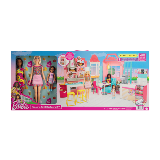 Barbie Multi-Coloured Cook 'n Grill Restaurant Playset