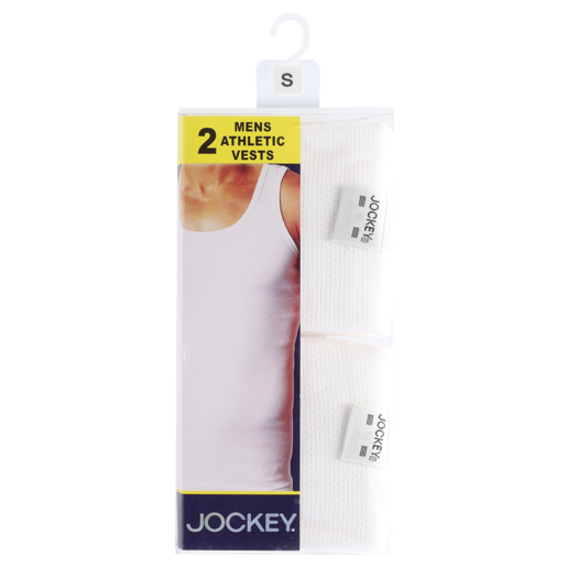 Jockey Mens Small Athletic Vest 2 Pack