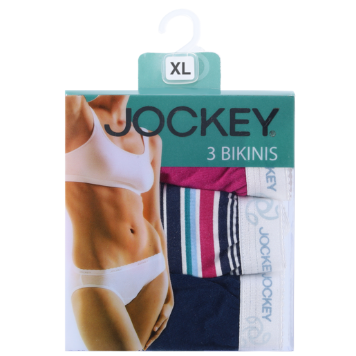 Jockey Ladies Extra Large Bikinis 3 Pack