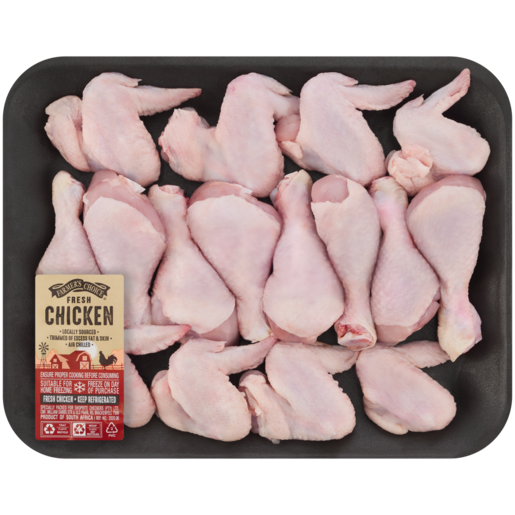 Farmer's Choice Fresh Chicken Drumsticks & Wings Per kg