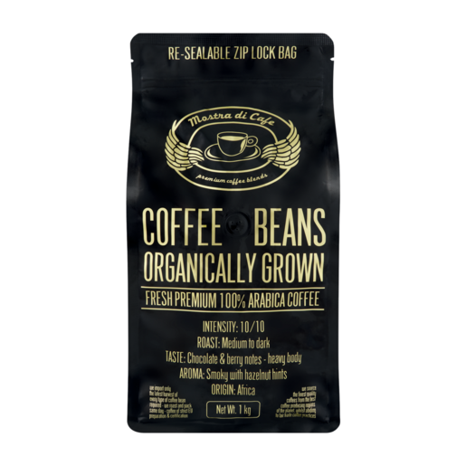 Mostra Di Cafe Organically Grown Coffee Beans 1kg