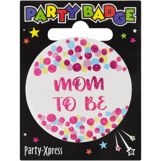 Party Xpress Mom To Be Party Badge