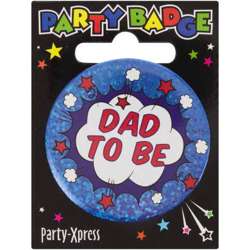 Party Xpress Dad To Be Party Badge