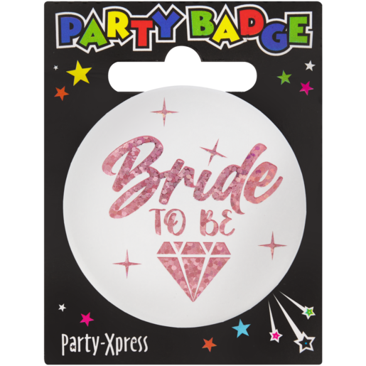 Party Xpress Bride To Be Party Badge