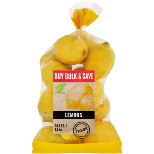 Lemons Bag 1.5kg, Oranges, Lemons & Citrus Fruit