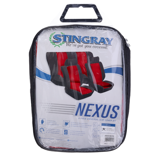 Stingray Red Nexus Seat Covers 6 Piece