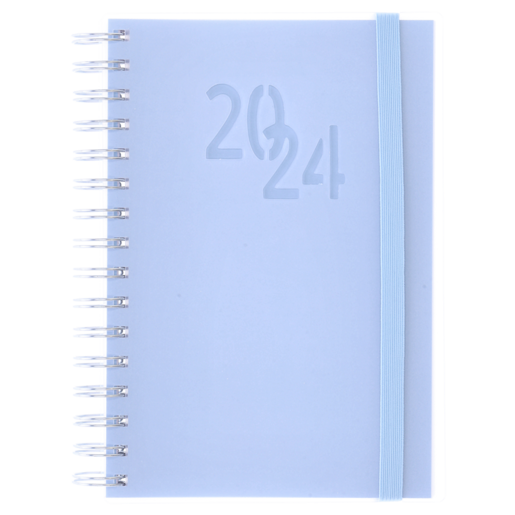 Donau Pastel Blue A5 Wiro Diary 2024