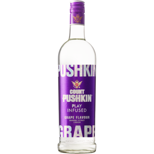 Count Pushkin Energy Infused-Grape Liqueur Bottle 750ml