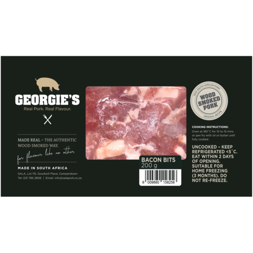 Georgie's Wood Smoked Bacon Bits 200g
