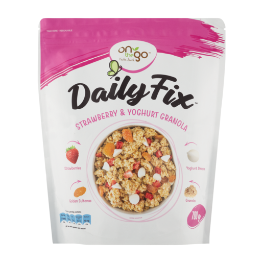 On the Go DailyFix Strawberry & Yoghurt Granola 700g