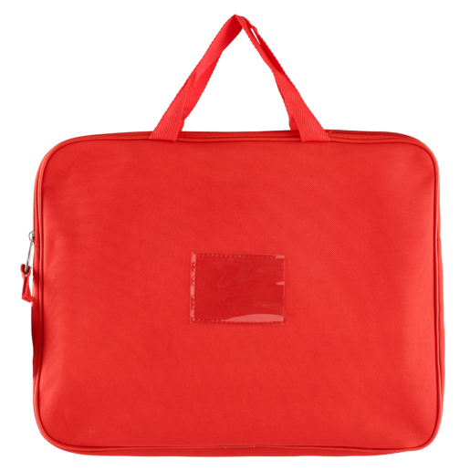 Kenzel Red Book Bag With Handles