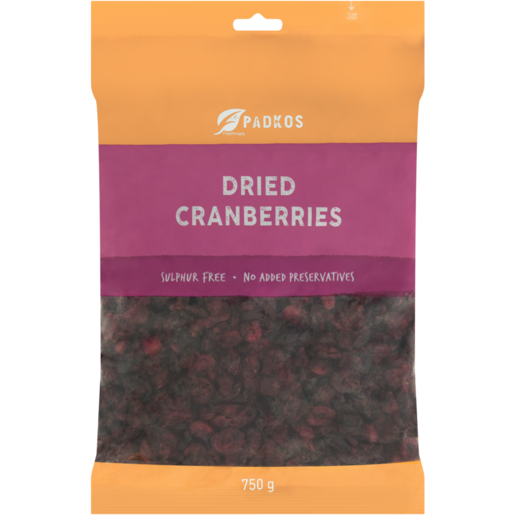 Padkos Dried Cranberries 750g 