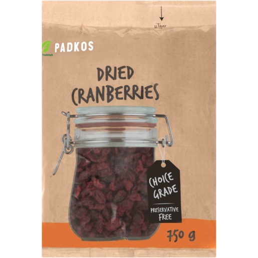 Padkos Dried Cranberries 750g