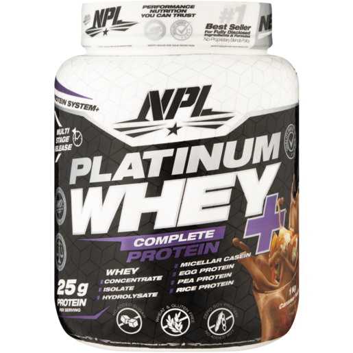 NPL Platinum Caramel Fudge Flavoured Whey+ 1kg