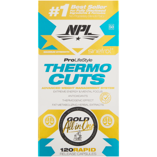 NPL Thermo Cuts Gold All Advanced Weight Management System Capsules 120 Pack