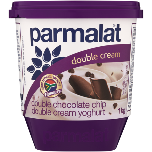 Parmalat Double Chocolate Chip Flavoured Double Cream Yoghurt 1kg