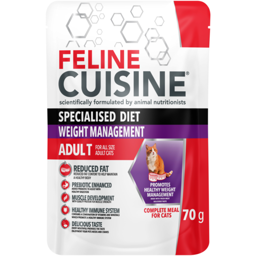 Feline Cuisine Weight Management Adult Wet Cat Food 70g