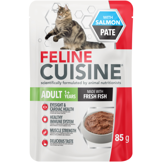 Feline Cuisine Salmon Pate Adult Wet Cat Food 85g